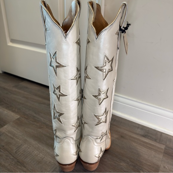 Ariat Casanova Star X Western White Leather Boots - Picture 11 of 13